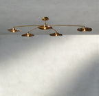 Lily Smoke Glass Flushmount - Cyran Lamps