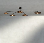Lily Smoke Glass Flushmount - Cyran Lamps