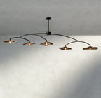 Lily Smoke Glass Linear Chandelier - Cyran Lamps