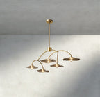 Lily Smoke Glass Linear Chandelier - Cyran Lamps