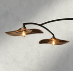 Lily Smoke Glass Linear Chandelier - Cyran Lamps
