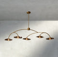 Lily Smoke Glass Linear Chandelier - Cyran Lamps