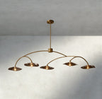 Lily Smoke Glass Linear Chandelier - Cyran Lamps