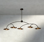 Lily Smoke Glass Linear Chandelier - Cyran Lamps