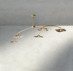 Lily Smoke Glass Linear Chandelier - Cyran Lamps
