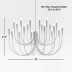 Lione Candelabra Chandelier Light - Cyran Lamps