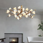 Lior Magnolia Branch & Porcelain Bloom Chandelier - Cyran Lamps