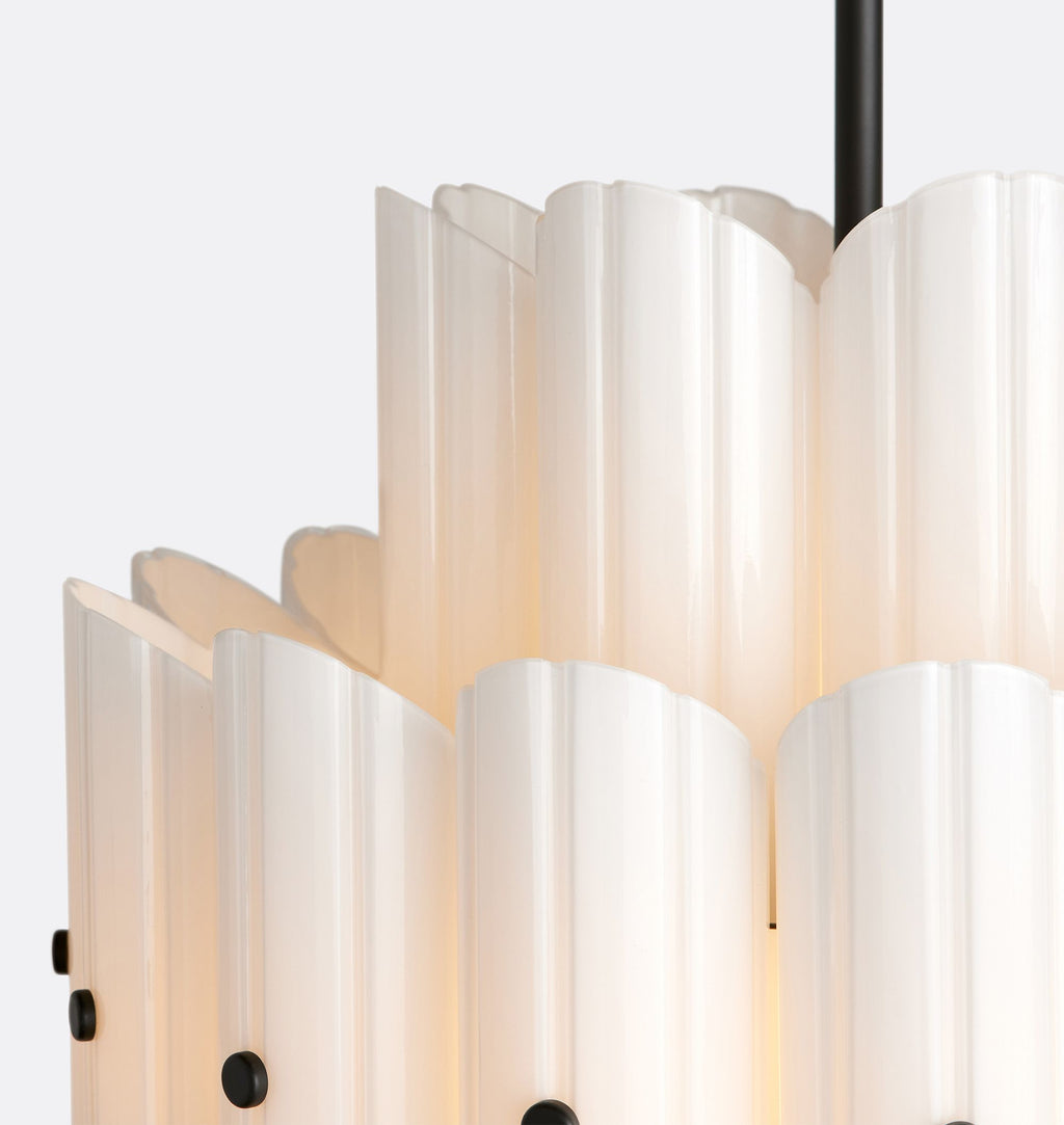 Lorna LED Double Tier Chandelier 25" 35" 46" - Cyran Lamps