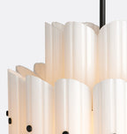 Lorna LED Double Tier Chandelier 25" 35" 46" - Cyran Lamps