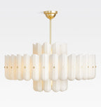 Lorna LED Double Tier Chandelier 25" 35" 46" - Cyran Lamps