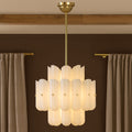 Lorna LED Double Tier Chandelier 25" 35" 46" - Cyran Lamps
