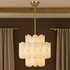 Lorna LED Double Tier Chandelier 25" 35" 46" - Cyran Lamps