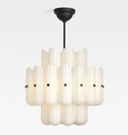 Lorna LED Double Tier Chandelier 25" 35" 46" - Cyran Lamps