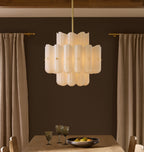 Lorna LED Double Tier Chandelier 25" 35" 46" - Cyran Lamps