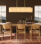 Lorna LED Linear Chandelier 55" - Cyran Lamps