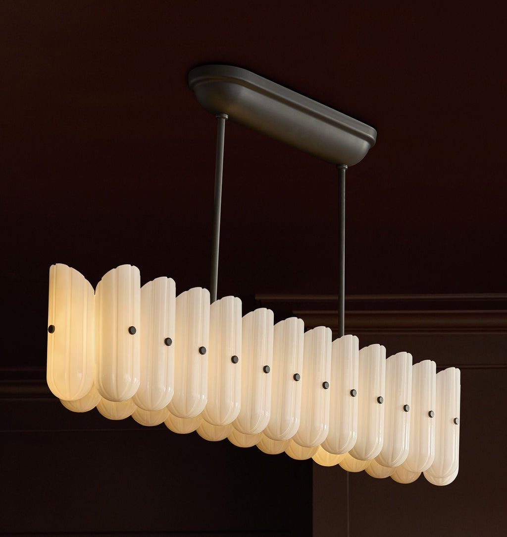 Lorna LED Linear Chandelier 55" - Cyran Lamps