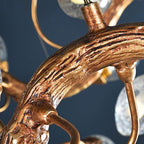 Lotus Brass Branch Chandelier - Cyran Lamps