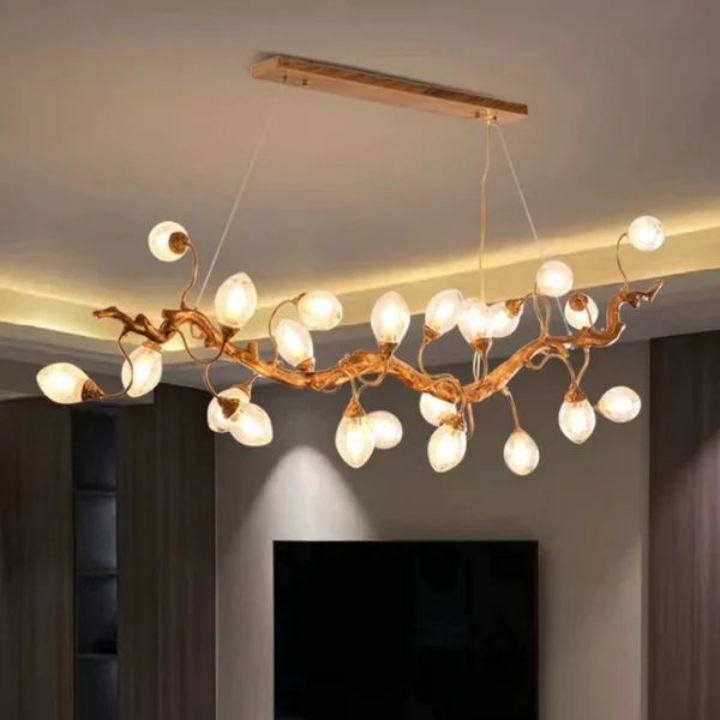 Lotus Luxury Branch Chandelier - Cyran Lamps