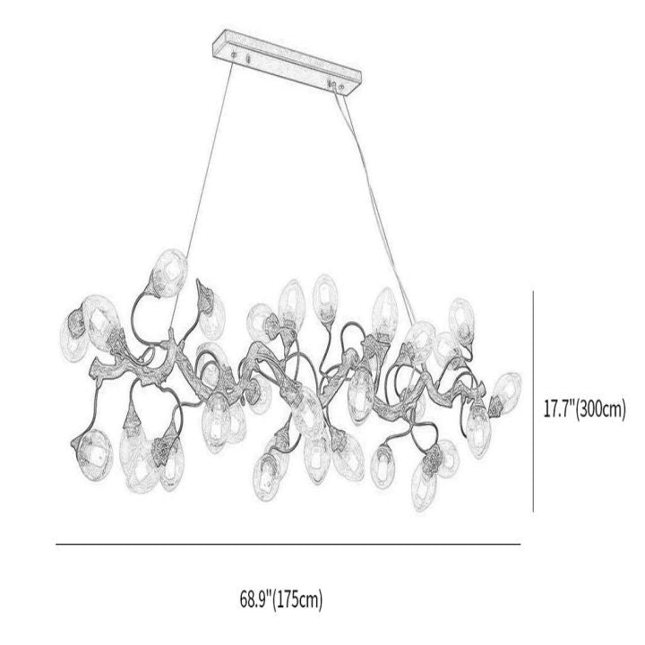 Lotus Luxury Branch Chandelier - Cyran Lamps