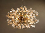 Lunaria Ceramic Leaves Chandelier 42''D - Cyran Lamps