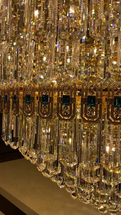 Luxury Extra Large Conical Funnel Crystal Chandelier