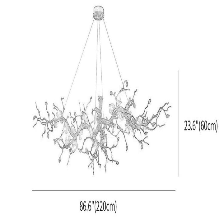 Luxury Flower Tree Branch Chandelier - Cyran Lamps