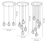 Luxury Staircase Chandelier Modern Spiral Crystal High Ceiling Light - Cyran Lamps