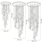 Luxury Staircase Chandelier Modern Spiral Crystal High Ceiling Light - Cyran Lamps