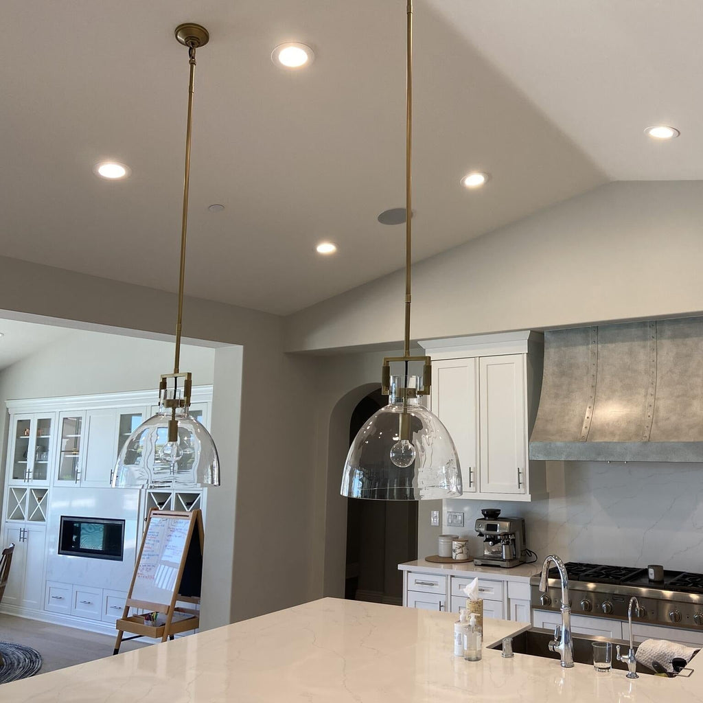 Machinise Glass Cloche Pendant Light - Cyran Lamps