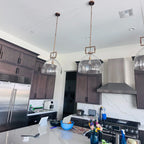 Machinise Glass Cloche Pendant Light - Cyran Lamps