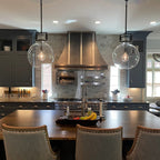 Machinise Glass Globe Pendant - Cyran Lamps
