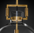 Machinise Glass Globe Pendant - Cyran Lamps