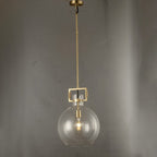 Machinise Glass Globe Pendant - Cyran Lamps