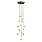 Magic Cube Crystal Staircase Chandelier - Cyran Lamps
