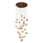 Magic Cube Crystal Staircase Chandelier - Cyran Lamps