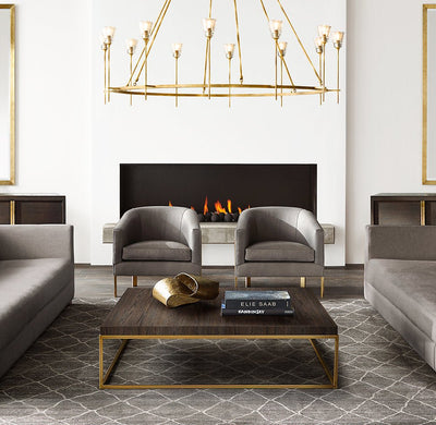 Maison Verre Round Chandelier 70" - Cyran Lamps