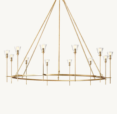 Maison Verre Round Chandelier 70" - Cyran Lamps
