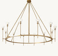 Maison Verre Round Chandelier 70" - Cyran Lamps