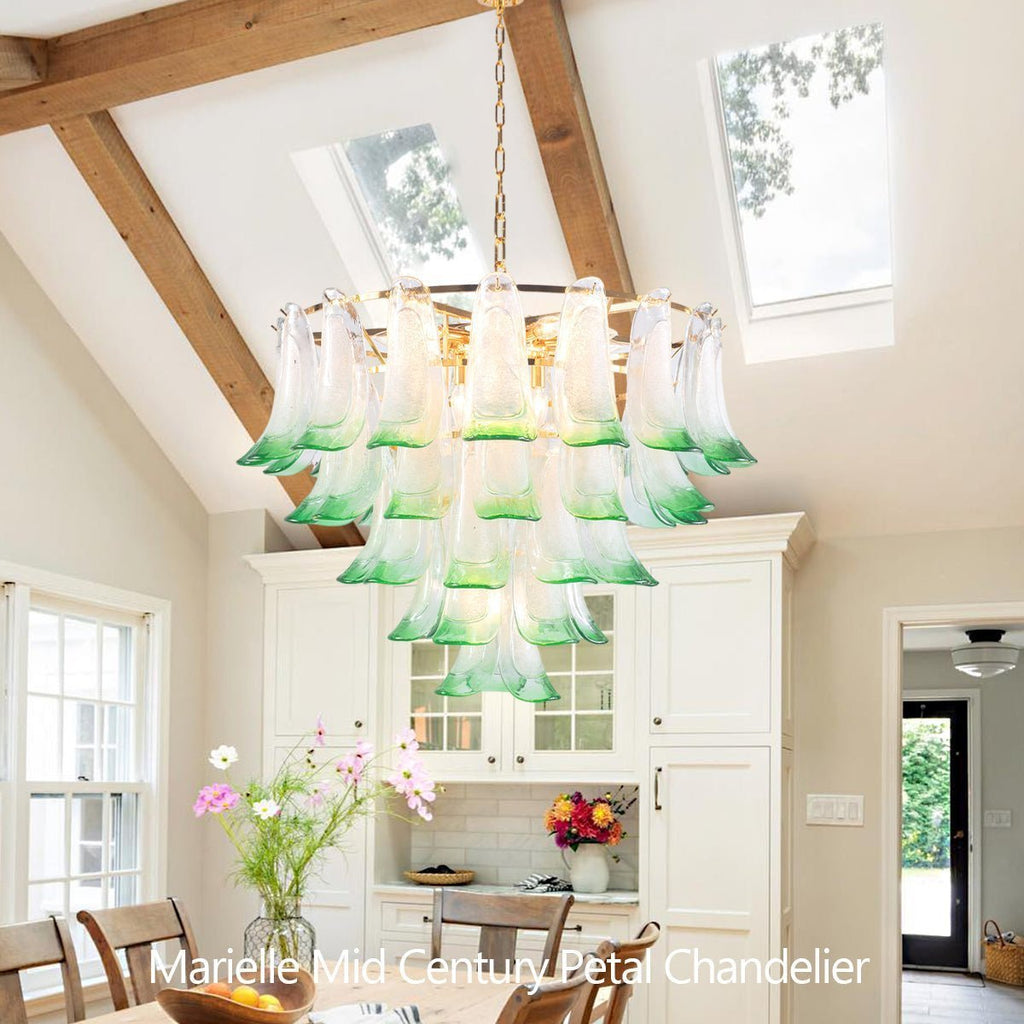 Marielle Mid Century Petal Chandelier - Cyran Lamps