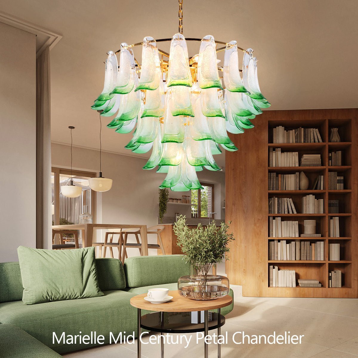 Marielle Mid Century Petal Chandelier - Cyran Lamps