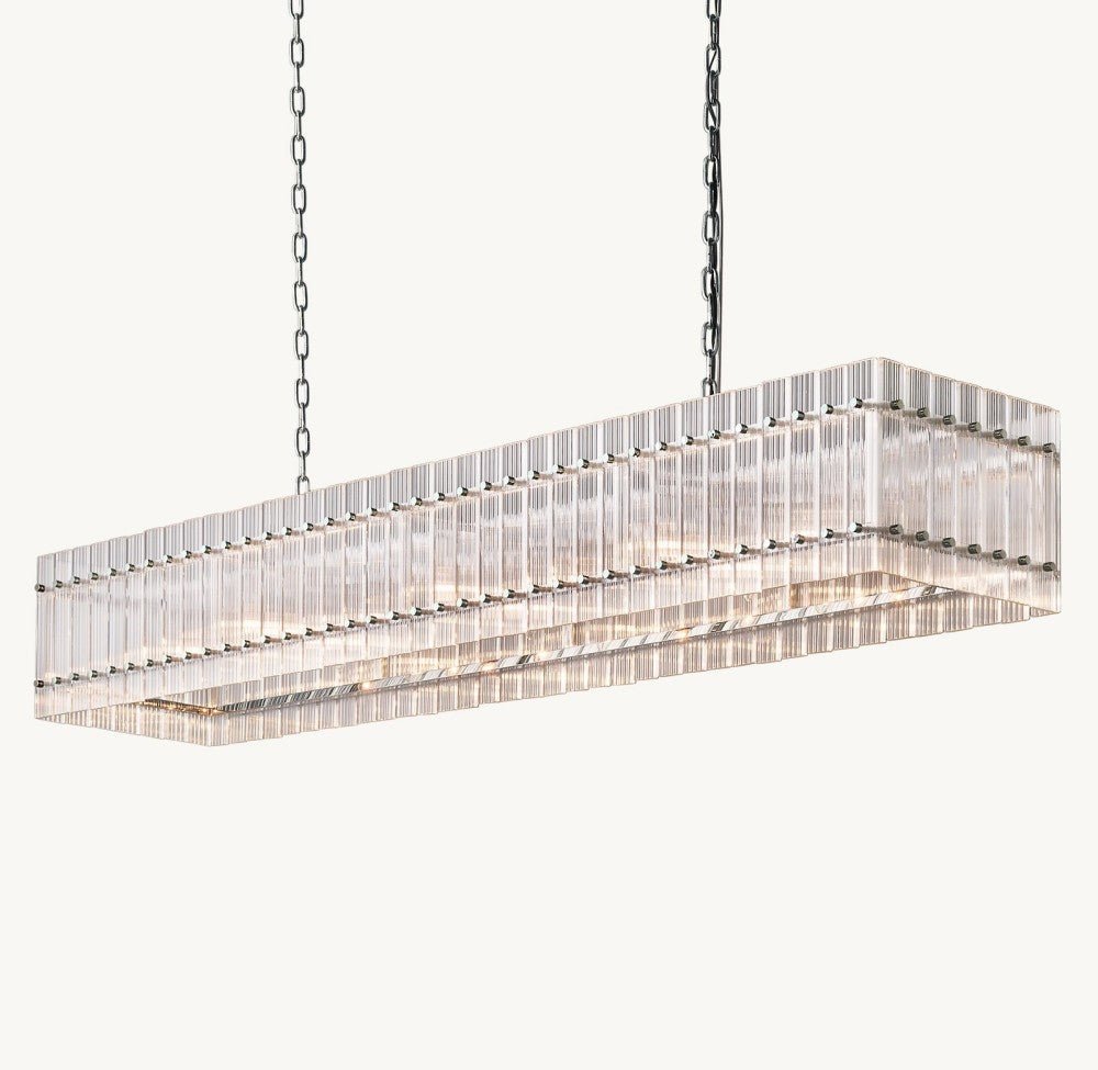 Marquis Rectangular Chandelier 72" - Cyran Lamps