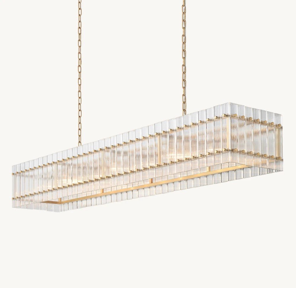 Marquis Rectangular Chandelier 72" - Cyran Lamps