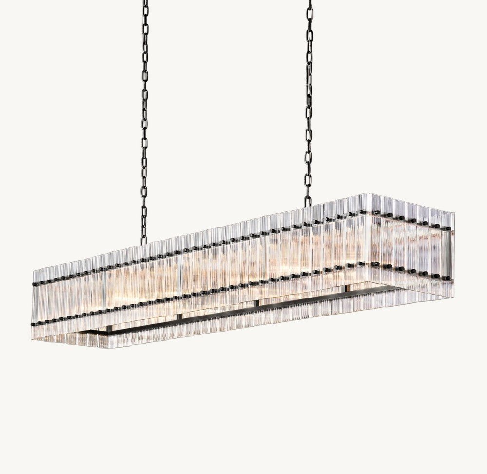 Marquis Rectangular Chandelier 72" - Cyran Lamps