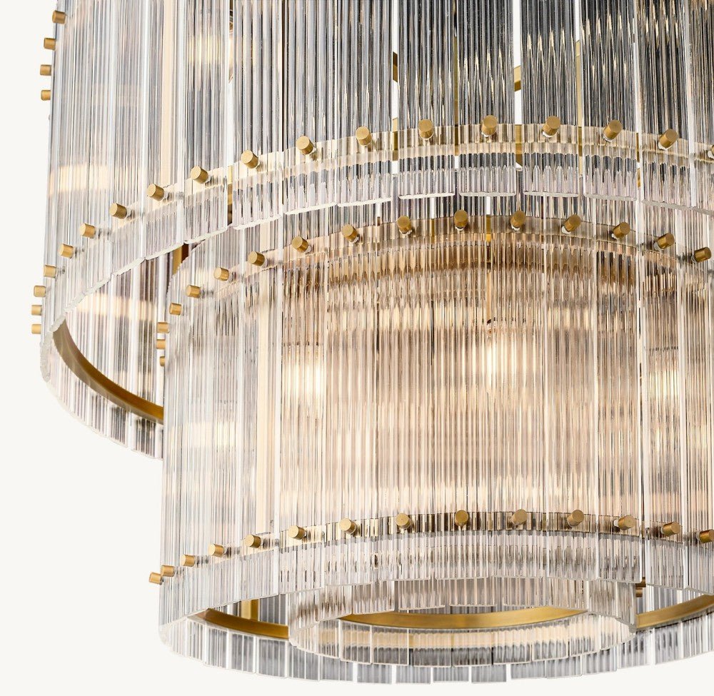 Marquis Two - Tier Round Chandelier 37" - Cyran Lamps