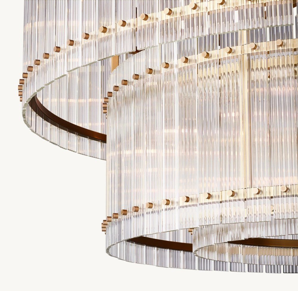Marquis Two - Tier Round Chandelier 48" - Cyran Lamps
