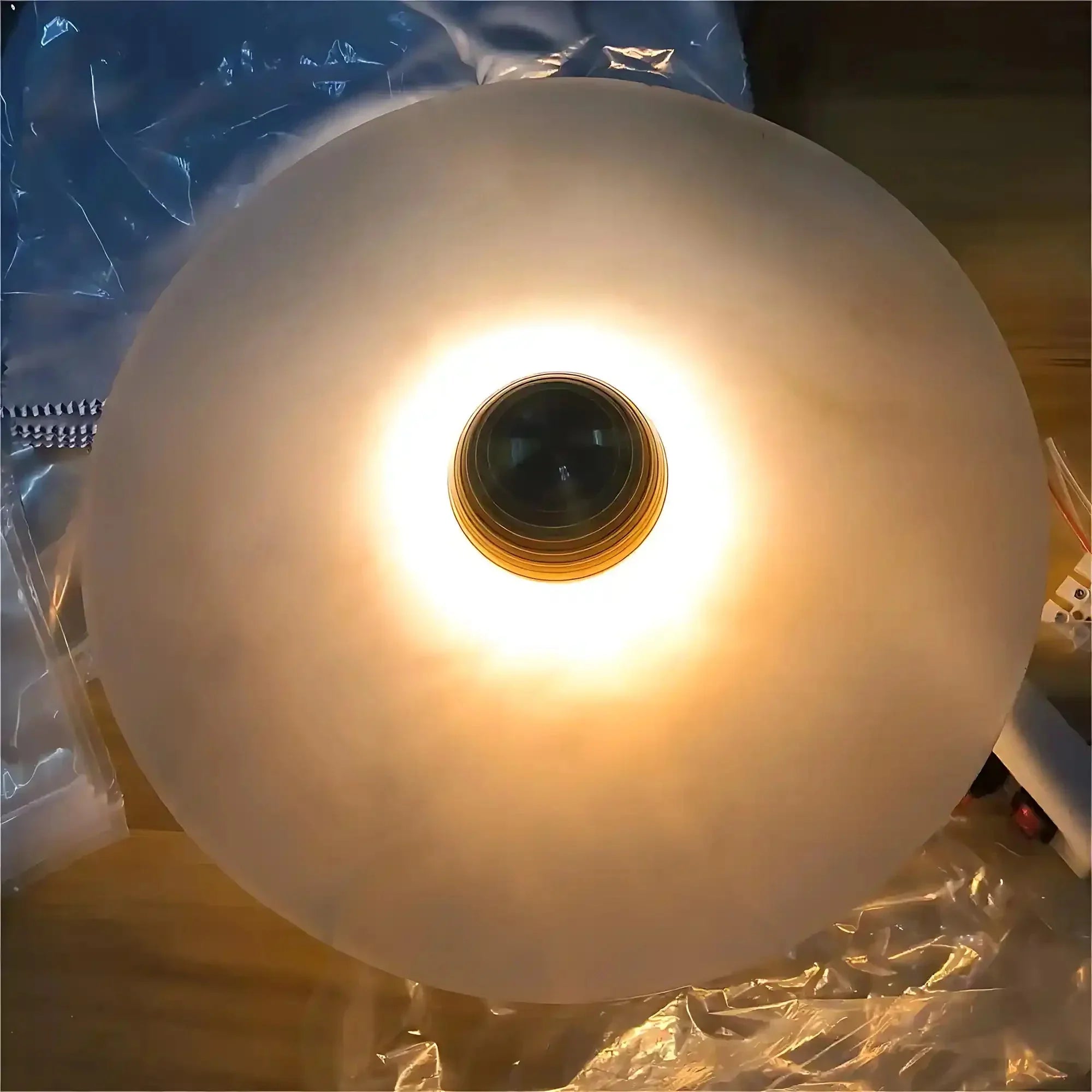 Median Alabaster Flush mount Wall Sconce - Bronze11''DCyranlamps