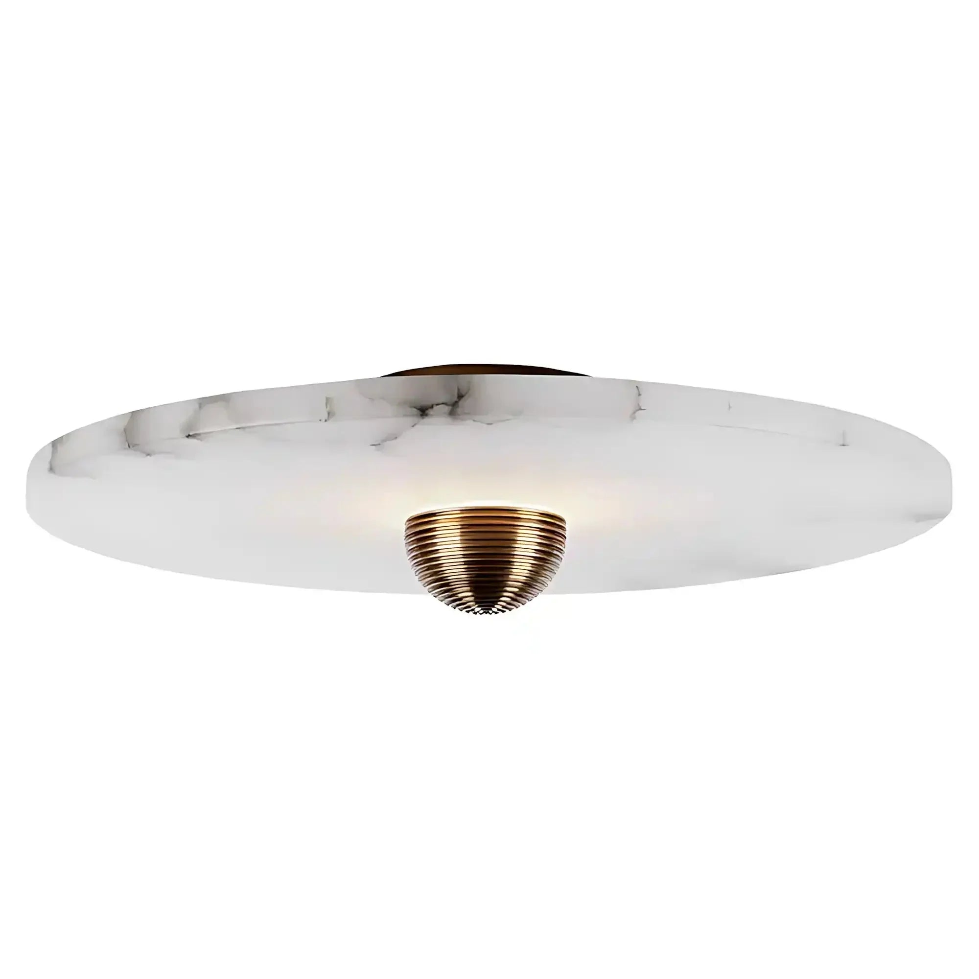 Median Alabaster Flush mount Wall Sconce - Bronze11''DCyranlamps