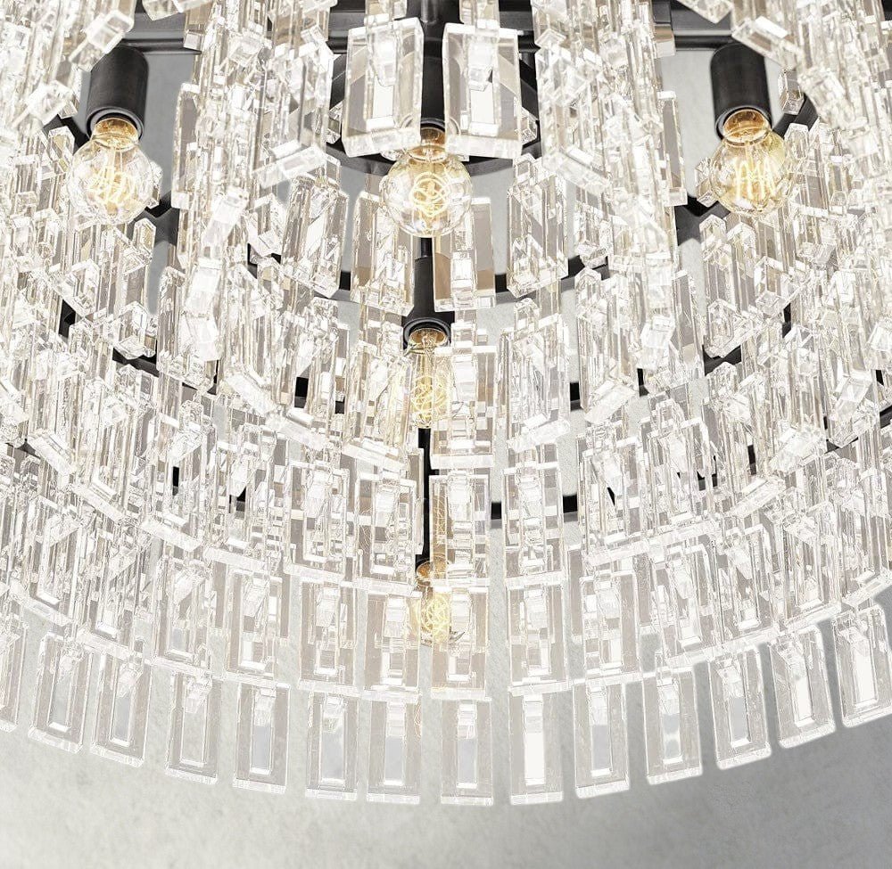 Merlyna Round Chandelier 36", 48", 60" - Cyran Lamps