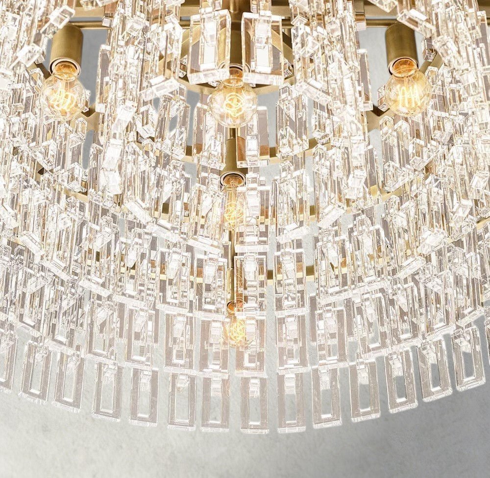 Merlyna Round Chandelier 36", 48", 60" - Cyran Lamps