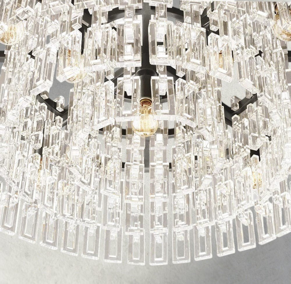 Merlyna Round Chandelier 36", 48", 60" - Cyran Lamps